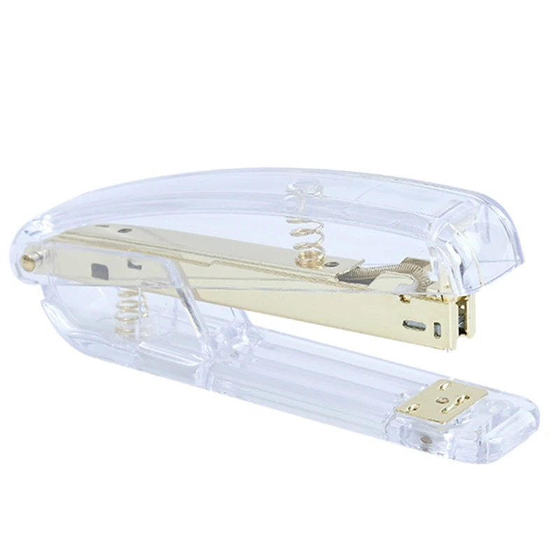 เย็บกระดาษสำนักงานอะคริลิคใส Gold Light Duty Office หน้าแรกเครื่องมือสำหรับเดสก์ท็อปอุปกรณ์เสริมสำหรับนักเรียนครู