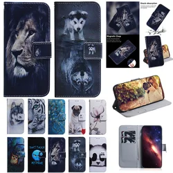Painted Flip Leather Magnetic Case For Samsung Galaxy S25 Edge S25 s20 Ultra S25 S10 PLUS Lite S10E S9 S8 S7 Edge S6 Phone Cover