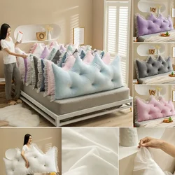 1PC Tatami Reading Pillow Headboard Elvet Bed Back Headboard Backrest Pillow Bedroom Soft Girl Bedroom Cushion Decor Cute Pillow