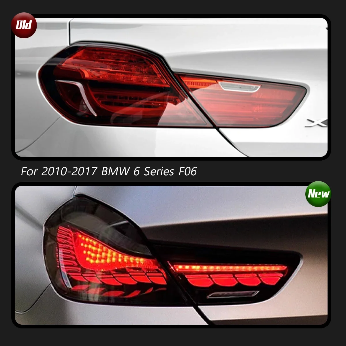 

Автомобильные фары TYPY для BMW 6 серии F06, задние фонари 2010-2016, светодиодные автомобильные задние фонари, дневные ходовые огни, динамические указатели поворота
