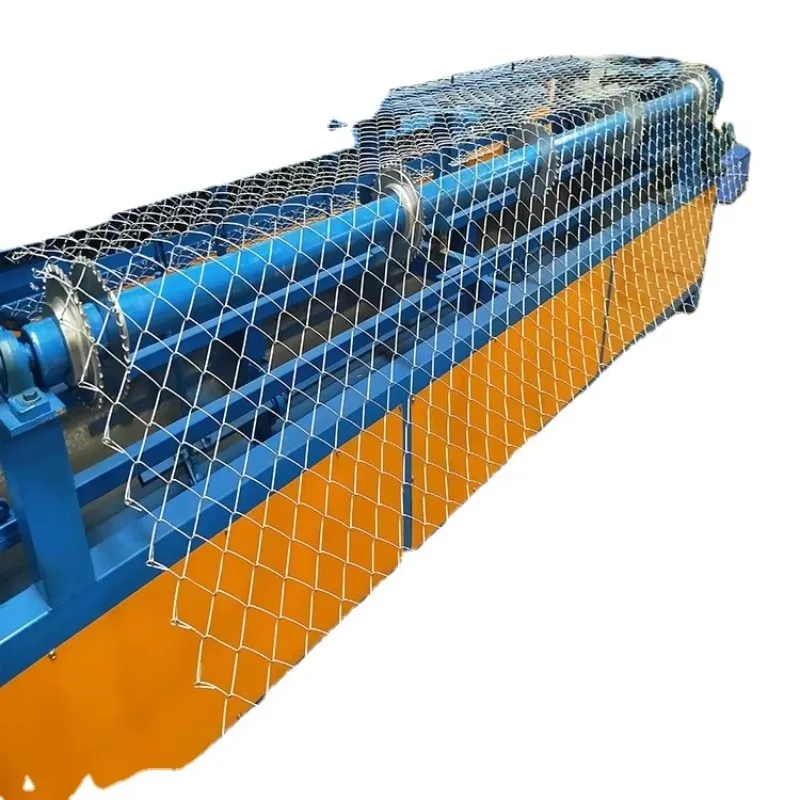Customized High Speed Fully-Automatic Chainlink Fence Wire Mesh Diamond Mesh Machine Construction Industries Core Motor PLC Ge