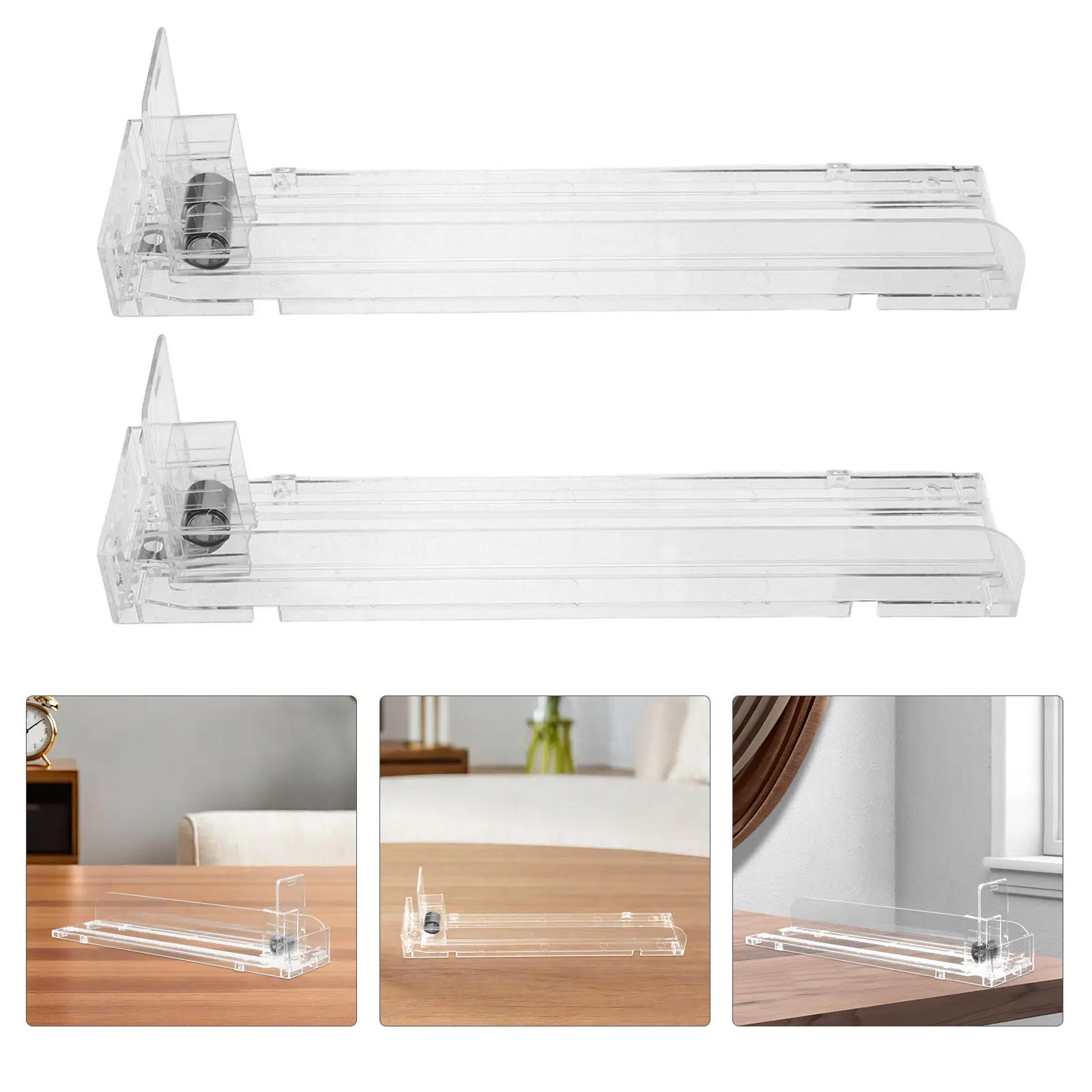 5 Pcs Acrylic Smoke Pusher Cigarette Display Dispenser Organizer for Shop Holder Countertop Rack Shelf