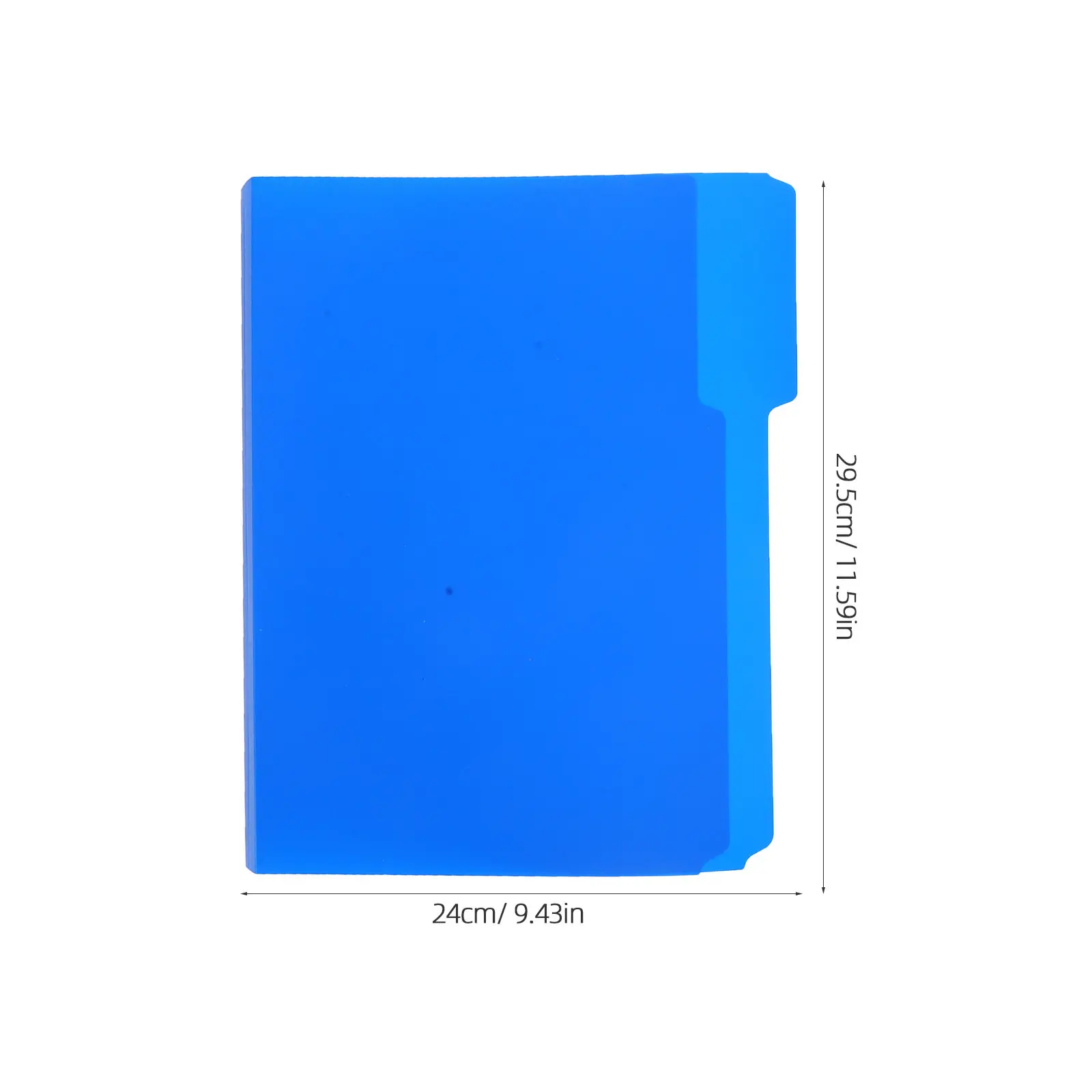 18Pcs Color File Folders Plastic Document Folder Wear Resistant Organizer for School Office Student Report Paper Storage
