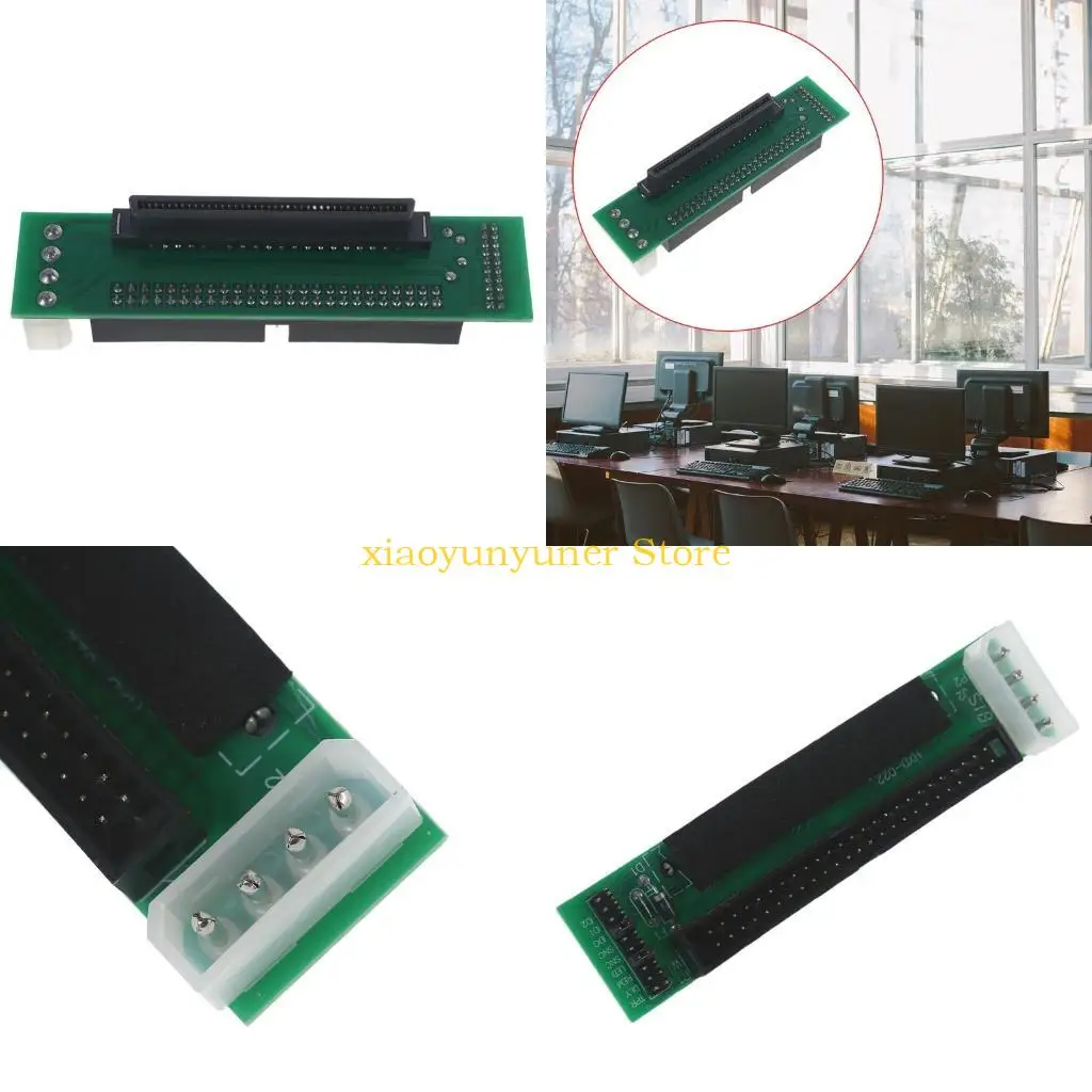 P9JB Micro SATA Cables SCSI 80 Female to IDC 50 Female F/F Adapter Converter 80 Pin to 50 Pin Converter Board