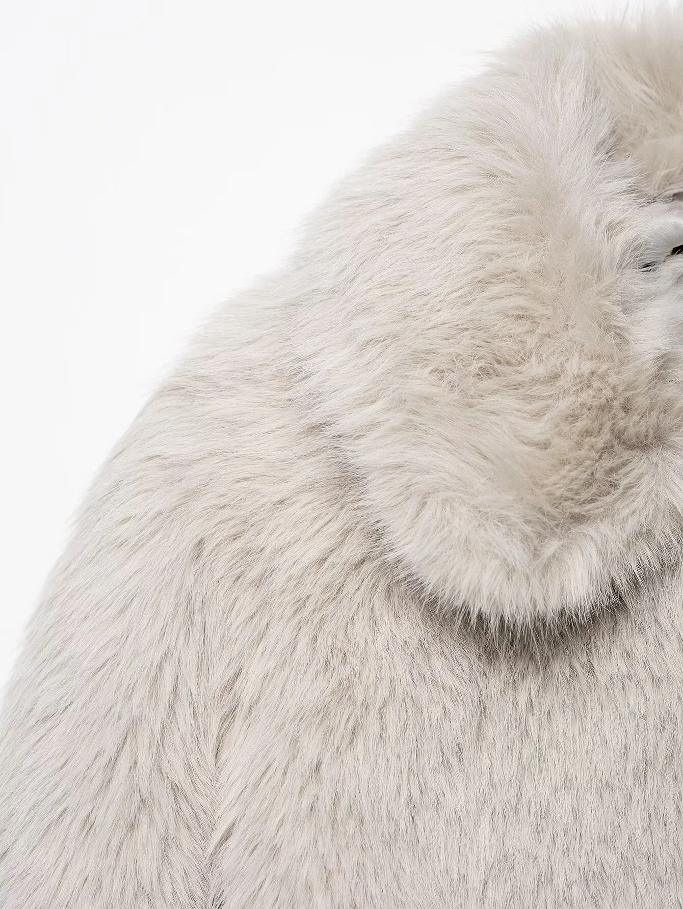 2025 خريف جديد المرأة موضة عادية فضفاض طوق تقليد فرو المنك تأثير الفراء الاصطناعي معطف قصير