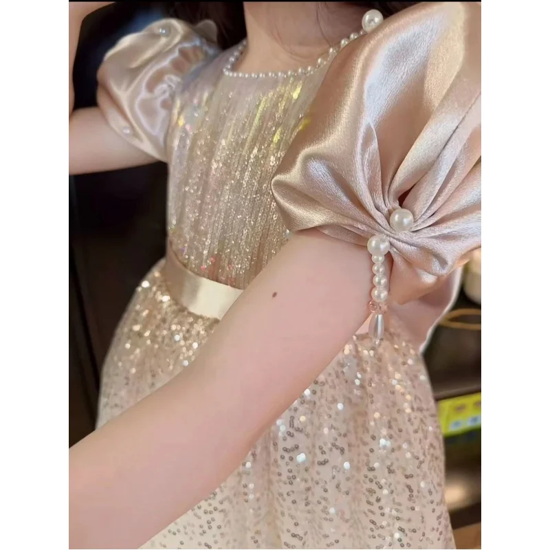

Women's summer clothes 2025 new short sleeve dress girls' princess dress