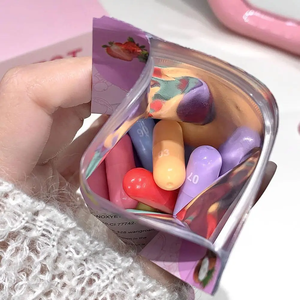 مجموعة بلسم الشفاه الصغير مكونة من 8 ألوان، عصا ملمع الشفاه المرطبة، هدية مثالية للسفر للنساء والفتيات #3