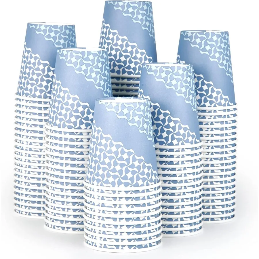 

Одноразовые бумажные кофейные чашки на 10 унций, 240 штук для горячих и холодных напитков, экологически чистые бумажные стаканчики для питья, идеально подходят для кафе, офисов