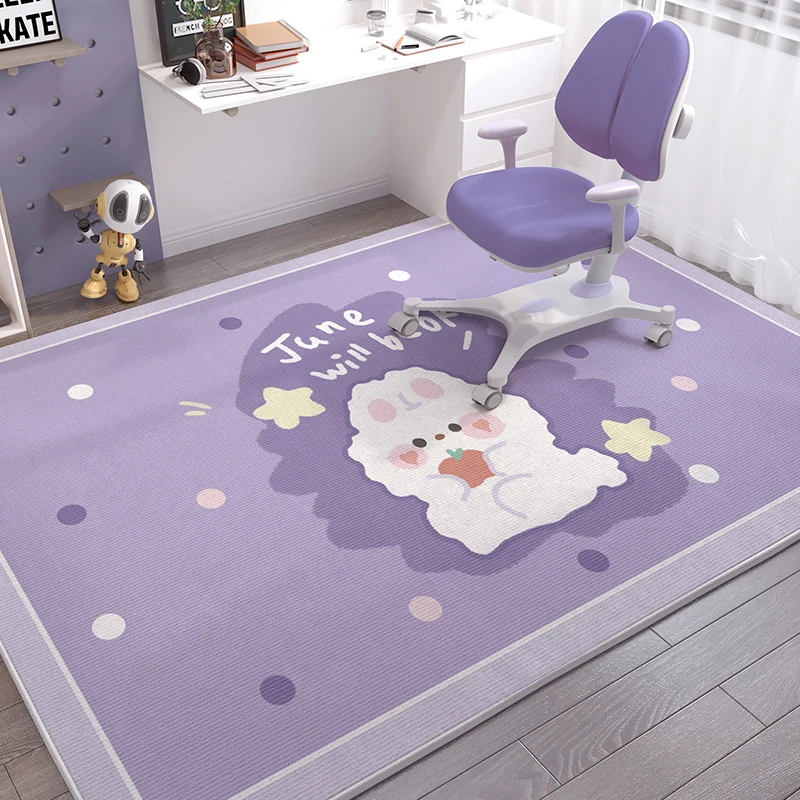 VIKAMA Cute Cartoon Doormat Noise Reduction Anti-slip Entrance Door Hallway Doormat Bedroom Entrance Bedside Carpet Home Decor