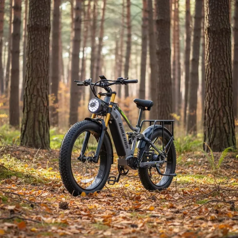 

RX80 Off-Road Electric Mountain Bike Aluminum Alloy Frame 48V 20Ah Brushless Motor 7 Speed Dual Suspension 50-60km Range