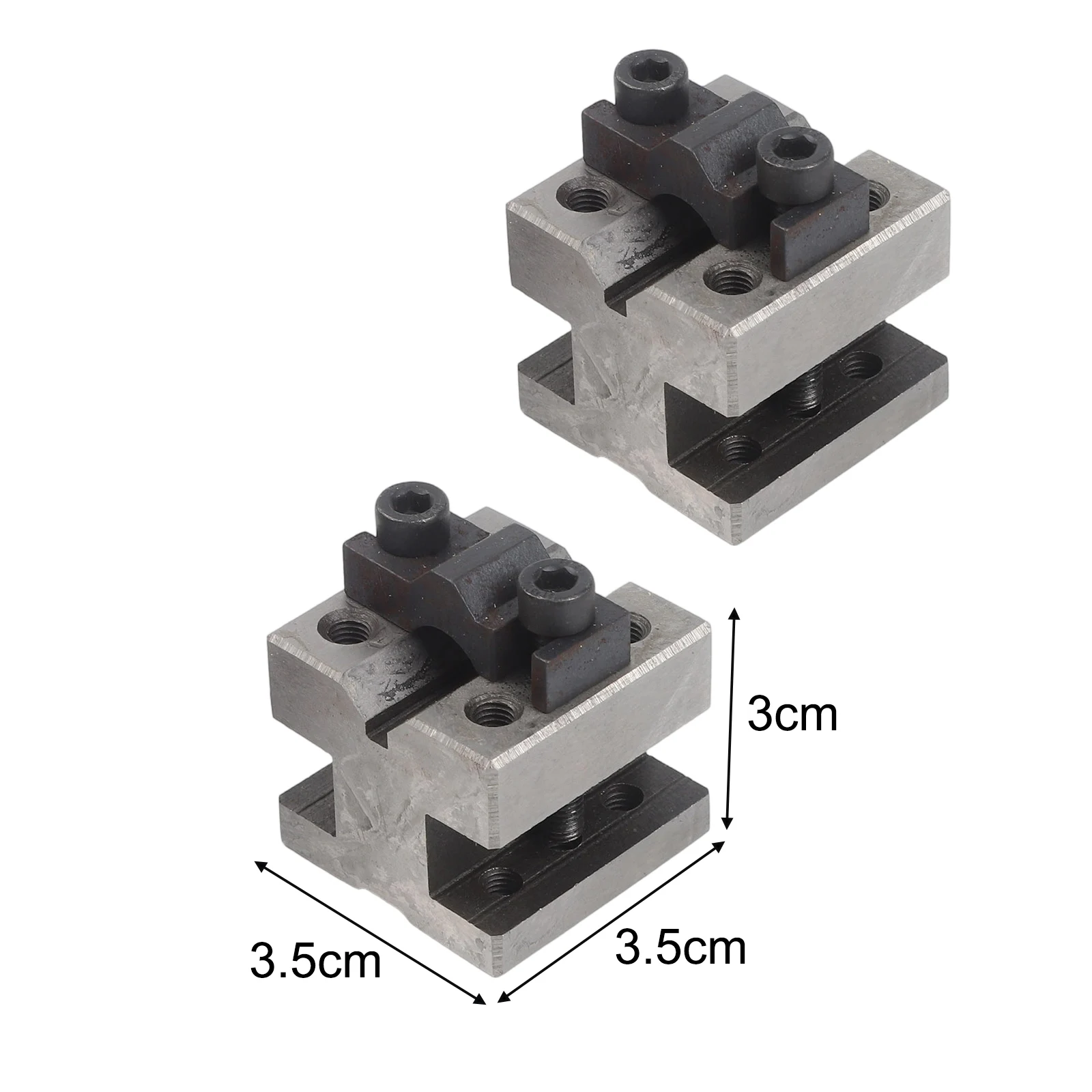 Clamp V-shaped Block Measure Pairs 35x35x30mm Grounding Hardened Steel Matching Milling Machine Set With Clamp