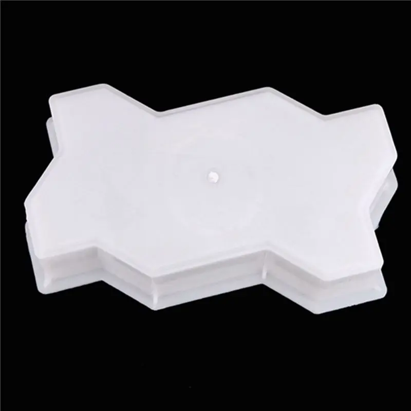 A96K-6X Three Waveform Garden Path Plastic Concrete Paving Brick Mold Diy Walkway Cement Brick Mold