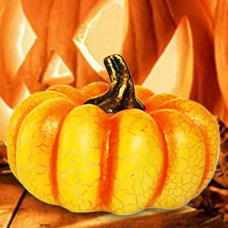 Halloween Light Up Pumpkin Battery Operated Pumpkin Decorations Cracked Design Pumpkin Decorations For Entrance Holiday