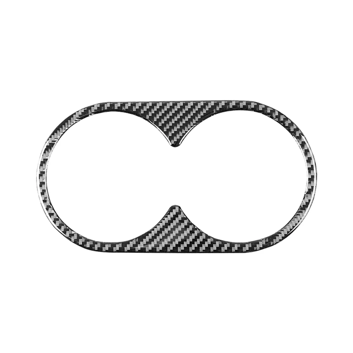 

Carbon Fiber for Sirrra 1500 2014-2018 Rear Water Cup Holder Panel Cover Trim Interior Accessories