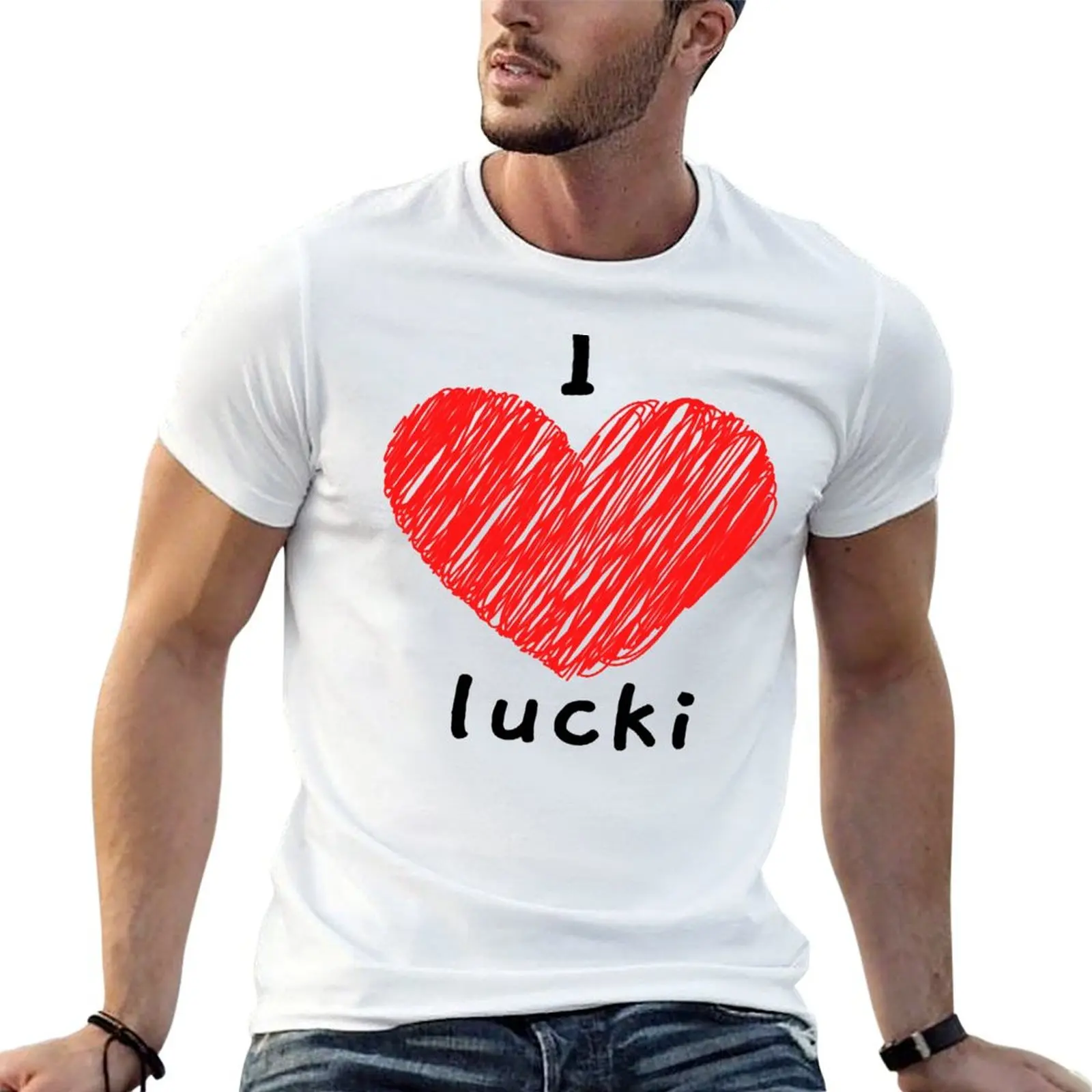 

I Love Lucki T-Shirt man t shirt graphic t shirt man cotton T-Shirt