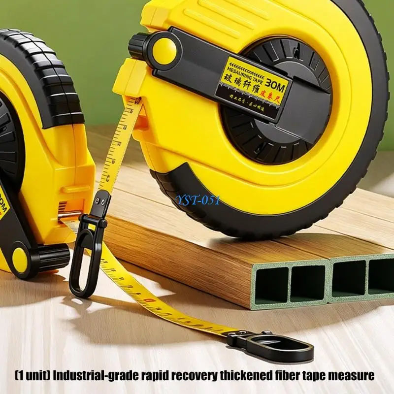 E15A Measuring Tool Fiberglass Tape Measure for Construction Building Environment