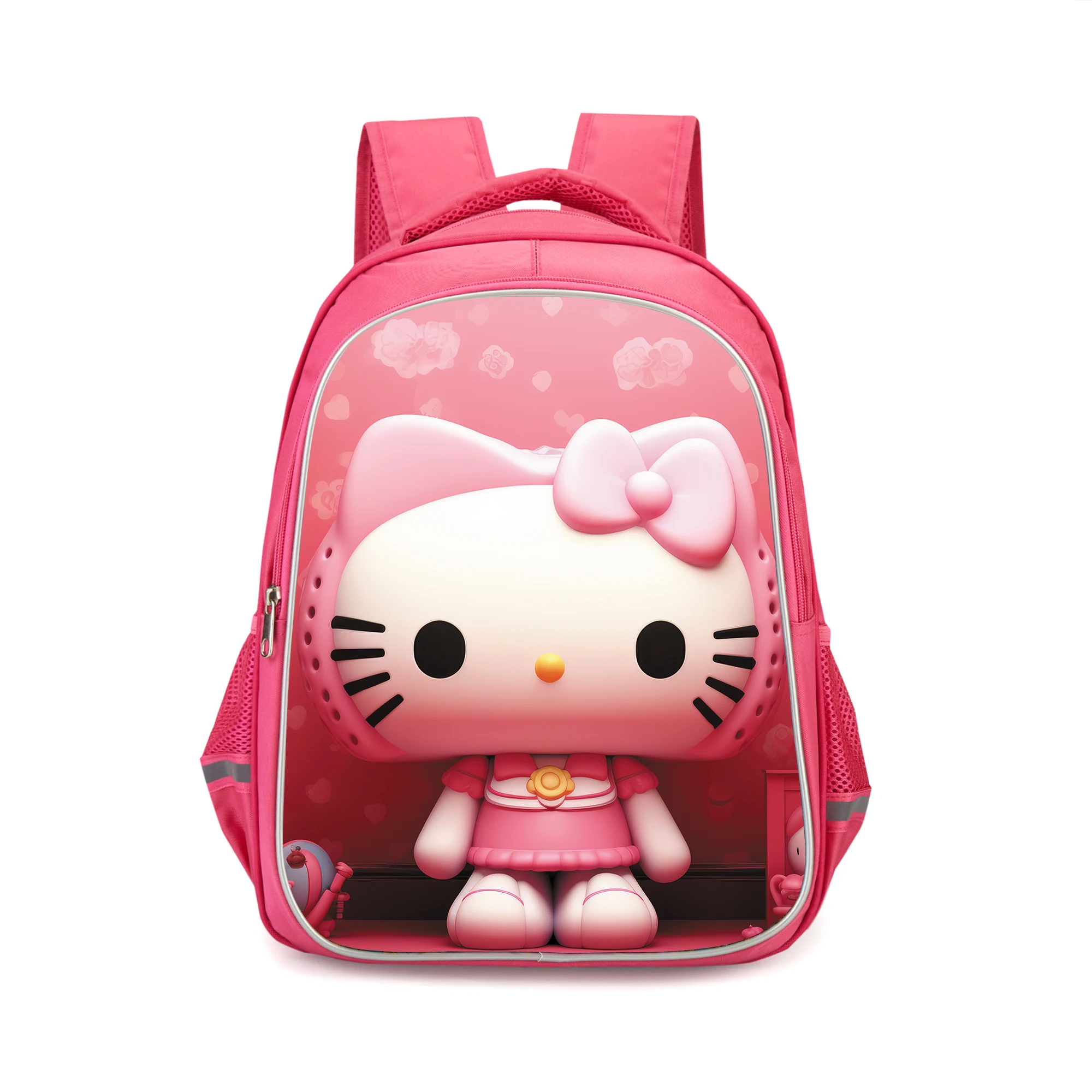 Sanrio Hello Kitty Mochila para Criança, Mochila Durável, Mochilas Escolares, Presente de Aniversário, Camping, Meninas, Estudante, Bonito