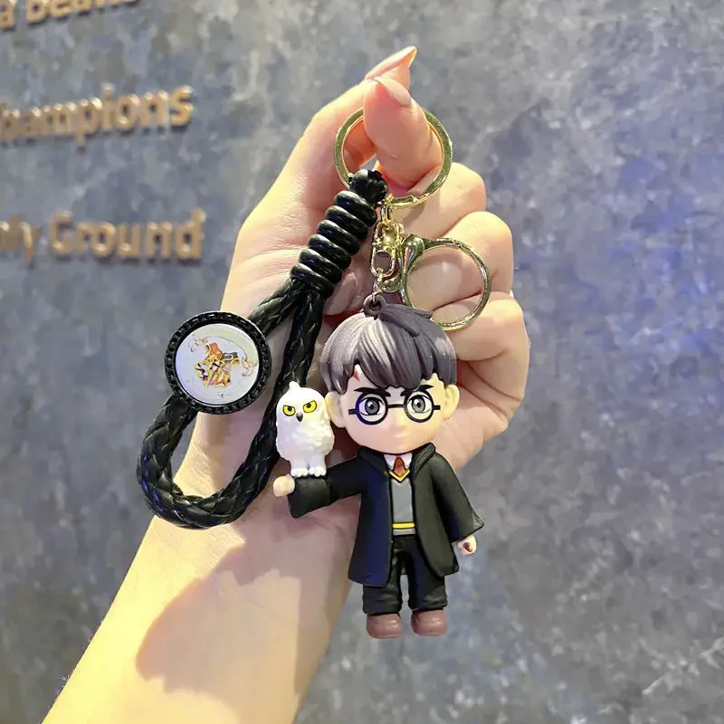 新しいハリーポッター Pvc キーホルダー車の装飾アニメ魔法のフィギュアステレオバックパックペンダントアクセサリー子供の誕生日ギフト