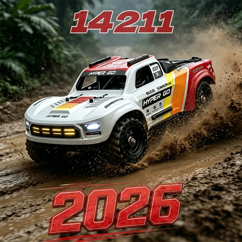 

MJX 14211 Short Card 1:14 4WD Brushless 3S 70KM/H Off-Road Drift Desert Card Electric Remote Control Car Hobby Model Toy RTR