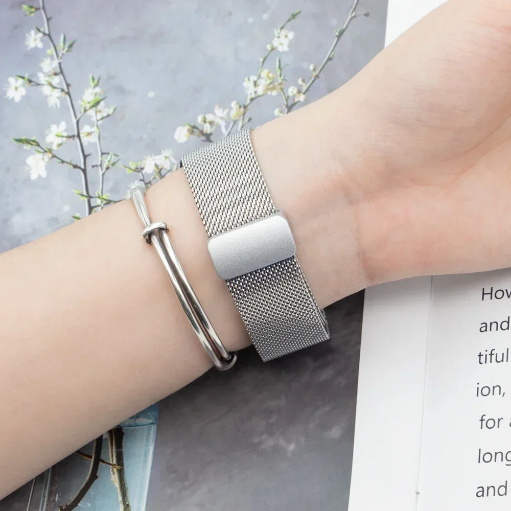 クイックフィットステンレススチールストラップ Galaxy Watch 7/6/5/5pro 40 44 45 Milanese Samsung Galaxy Watch 6 クラシック 43mm 47mm ベルト用