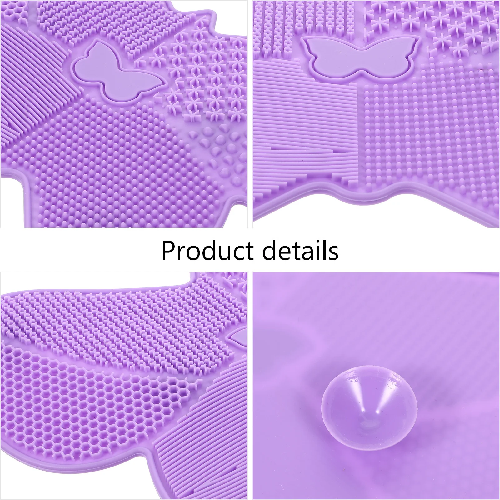 

1pc Butterfly Shape Brush Cleaning Mat Deep Clean Grooves For Makeup Brushes Beauty Tool Cleaning Accessories Scrubber Pad