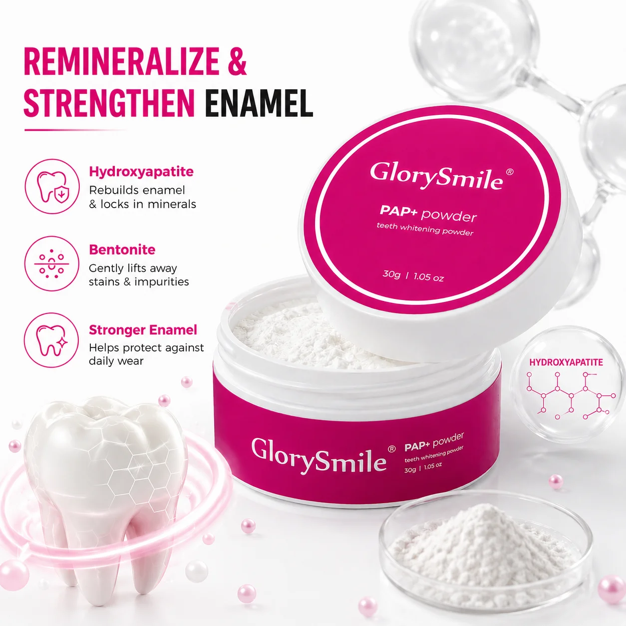 ผงฟอกสีฟัน PAP ผสมไฮดรอกซีอะพา - Teeth Whitening With Peroxide บทวิจารณ์และราคา