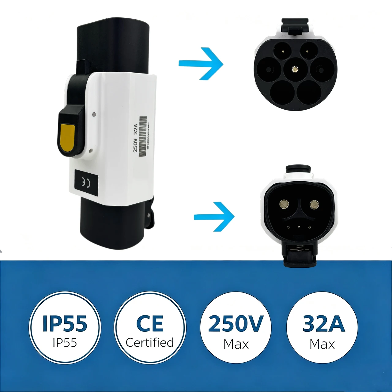 NACS to GB/T Charging Adapter, Car Accessory,for NACS EVSE Charger to Charge GB/T Standard Electric Vehicles,Compatible with GBT