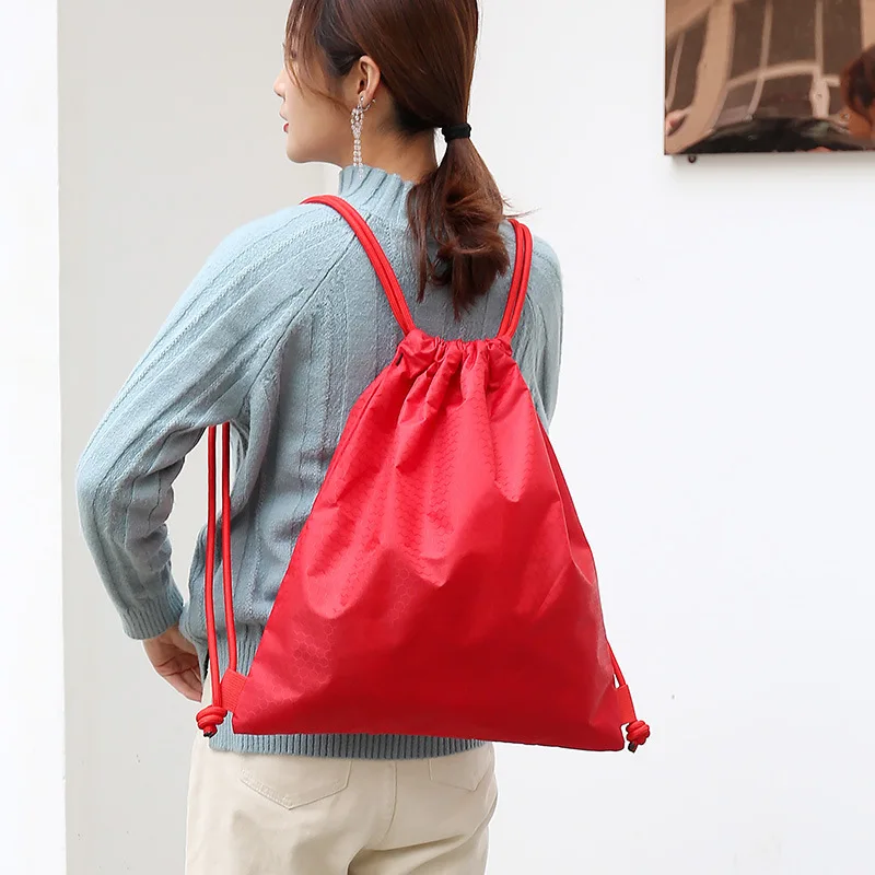Customized Logo Travel Sports Drawstring Bundle Bag Backpack Large Capacity Simple Going Out Versatile Basketball Bag