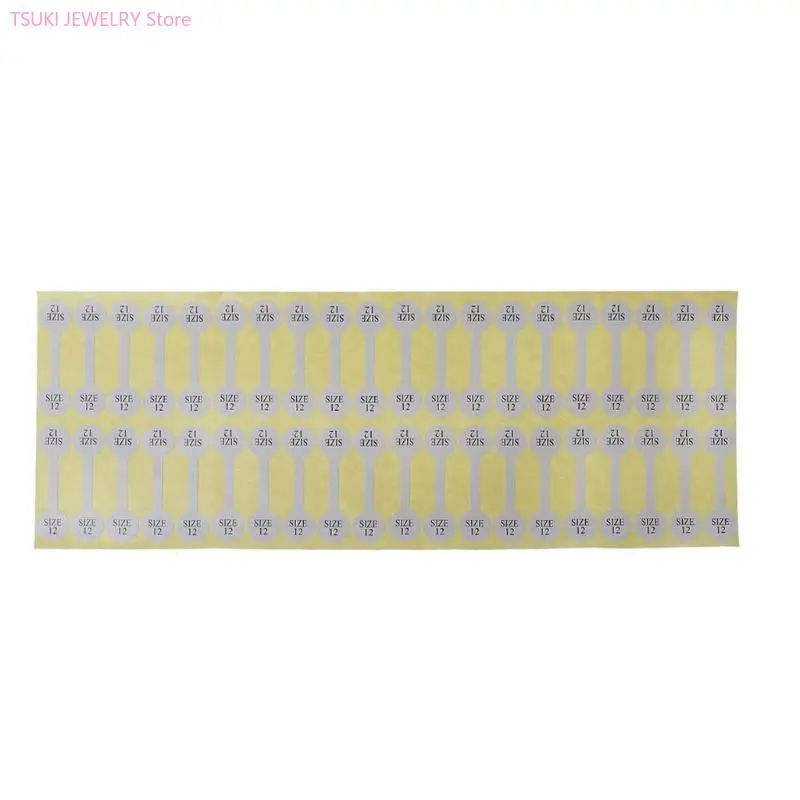62KE 100 Pcs Self-adhesive Short Dumbbell Ring Barbell Identification Rectangular Tag