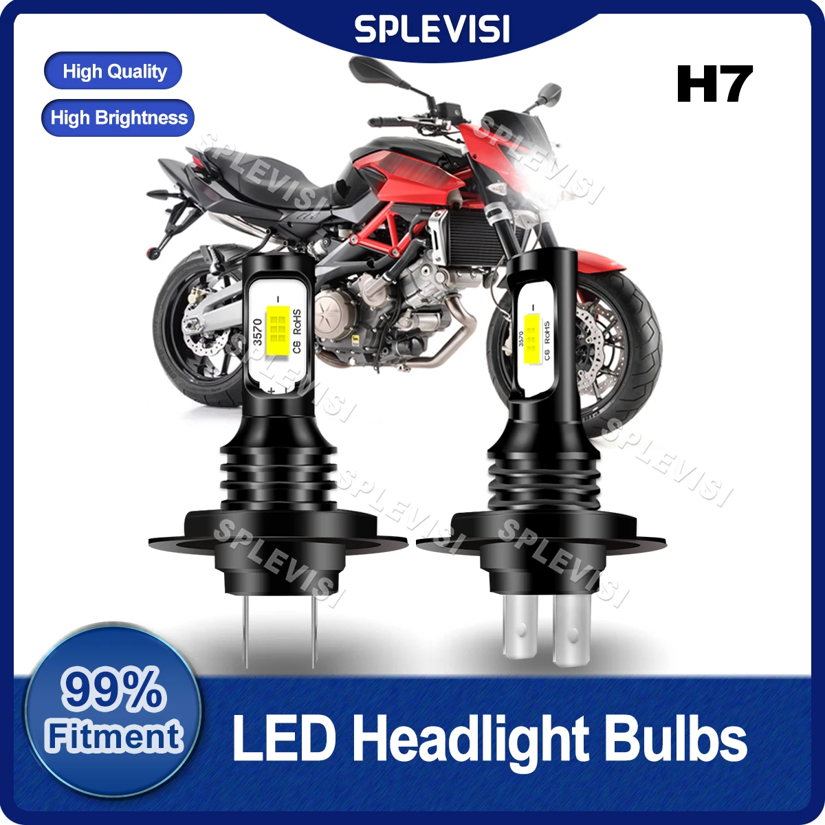 

2PCS H7 70W 8000LM Moto LED Headlight Bulbs 360 Degree Beam 12v-24v For Aprilia Shiver 750 2010 2011 2012 2013 2014 2015 2016