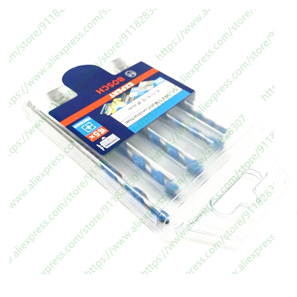 Bosch HEX-9 Multi Construction Drill Bits Masonry Concrete Wood Ceramic Tile Drill Bit  4/5/6/6/8mm 5PCS