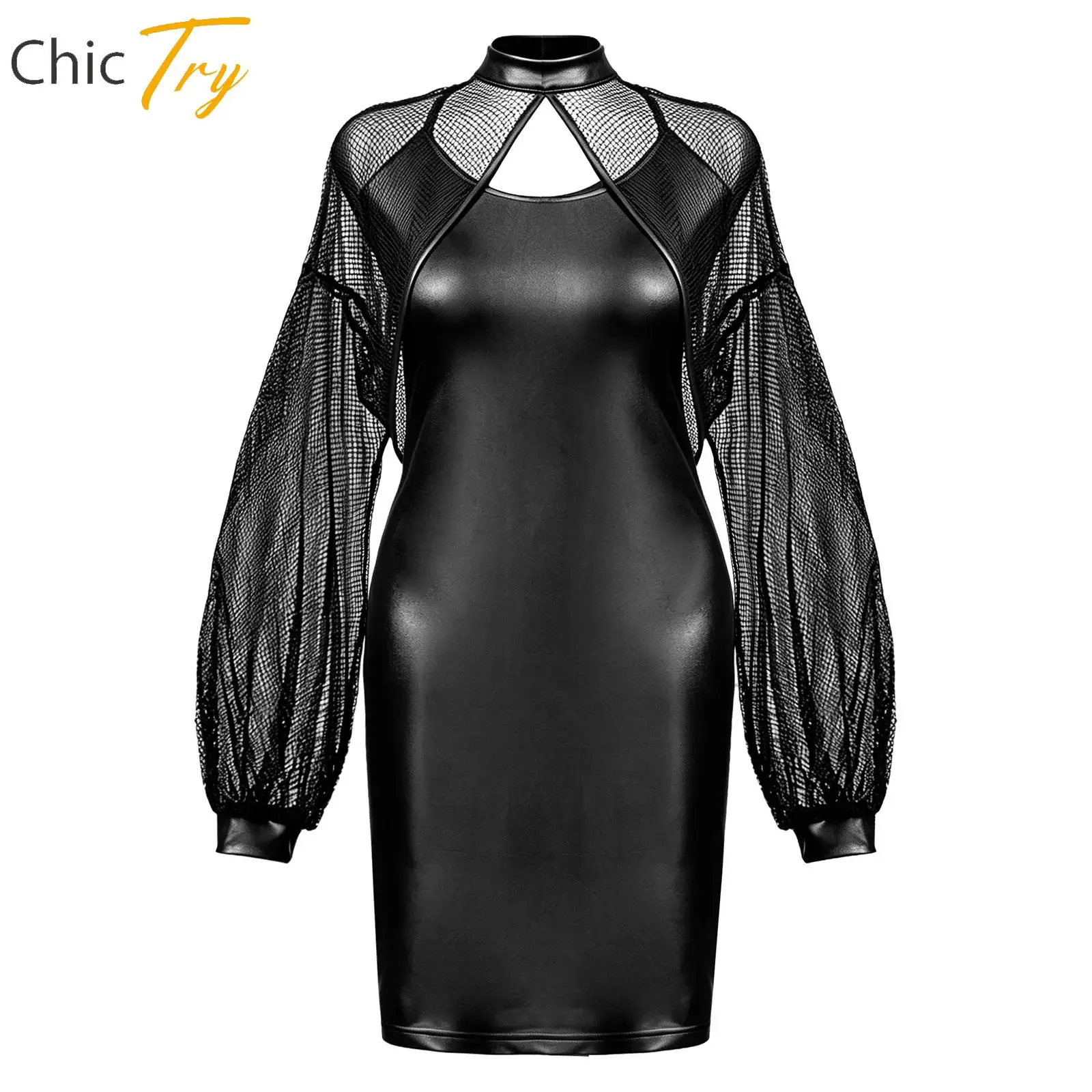Women Fashion Streetwear Summer Adjustable Camisole Bodycon Mini Dresses with Fishnet Crop Top Shirt Pole Dancing Party Clubwear