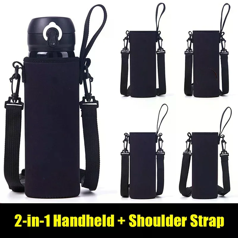 2 In 1 Portable Water Bottle Bag Outdoor Cup Cover Convenient Outdoor Travel Thermos Cup Cover Water Bottle Case view 2