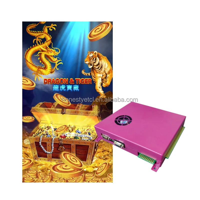 

Развлечения в китайском стиле Вертикальная видеоигра Дракон и Тигр Аркадная игровая доска с монетоприемником