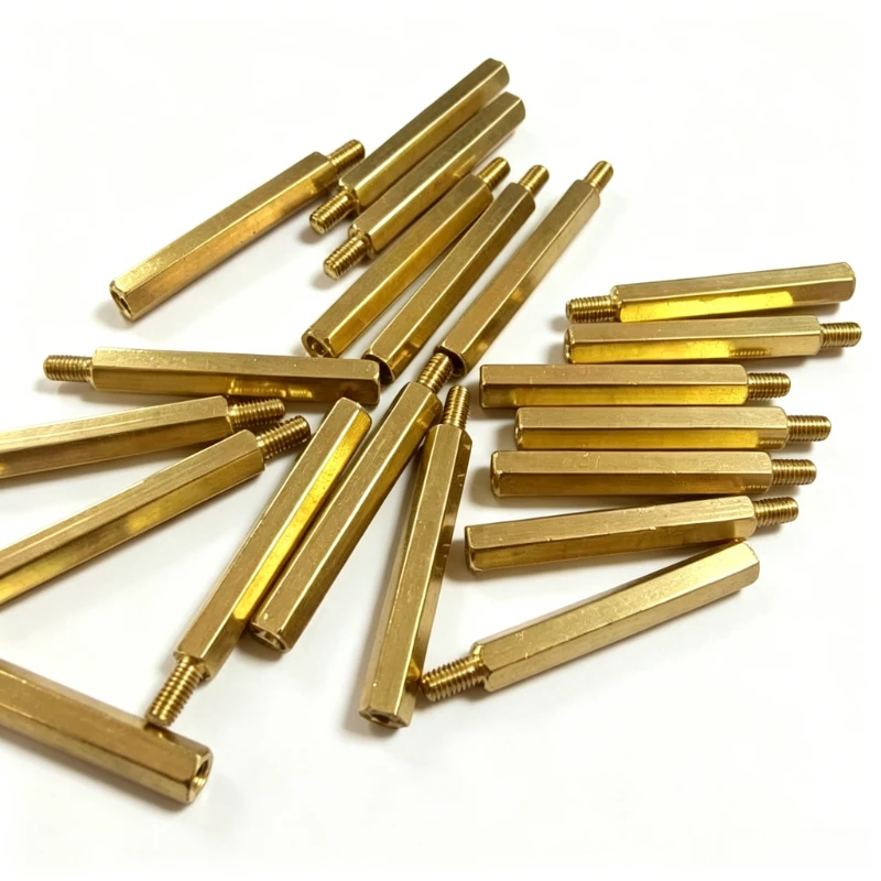 Brass Hex Standoff M2.5 M3 M4 M5 M6 Male Female Motherboard Spacer Single Head Hex Stand Off Screw Pillar for Computer Case PCB