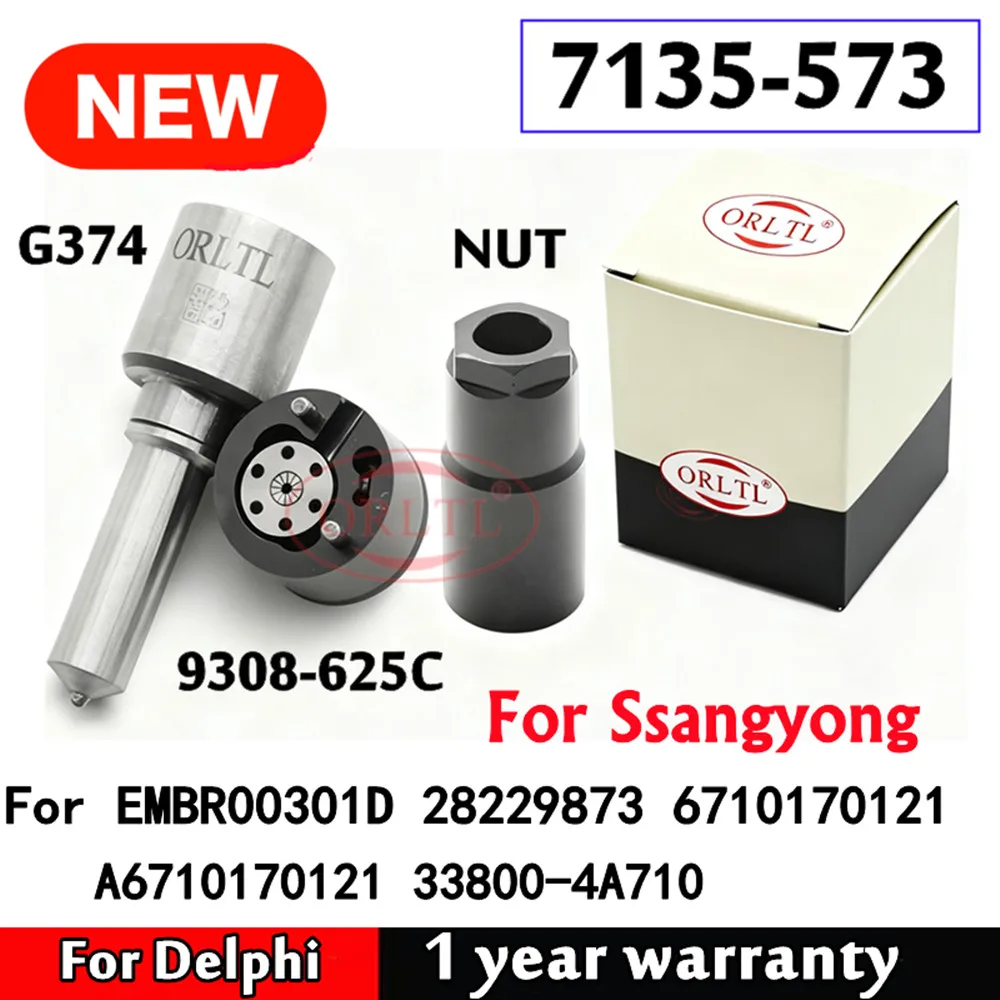 

A6710170121 НАСАДКА H374 G374 КЛАПАН 9308-625C Ремкомплекты 7135-573 для Ssangyong EMBR00301D 28229873 6710170121 33800-4A710