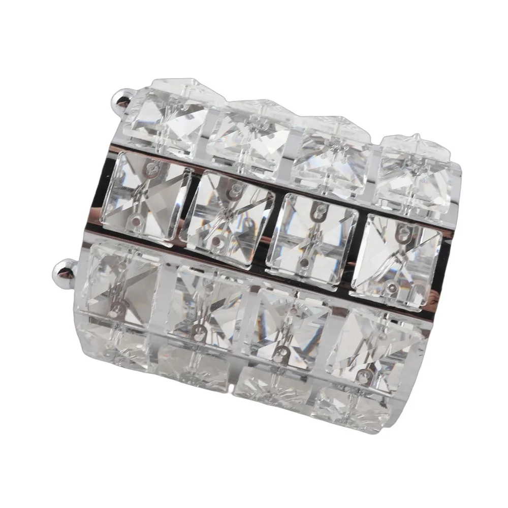 European Style Crystal Makeup Brush Holder Iron Acrylic Makeup Brush Holder Stylish Large Capacity Cosmetic Storage Bucket