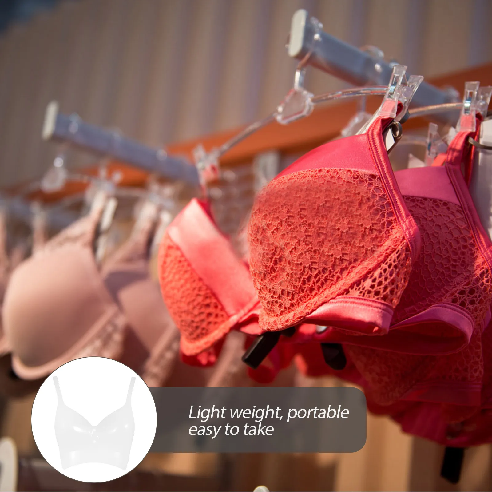 

Women Underwear Mannequin Display Bra Holder Hanging Organizer For Clothing Store Home Lightweight Plastic Stand Display Bra