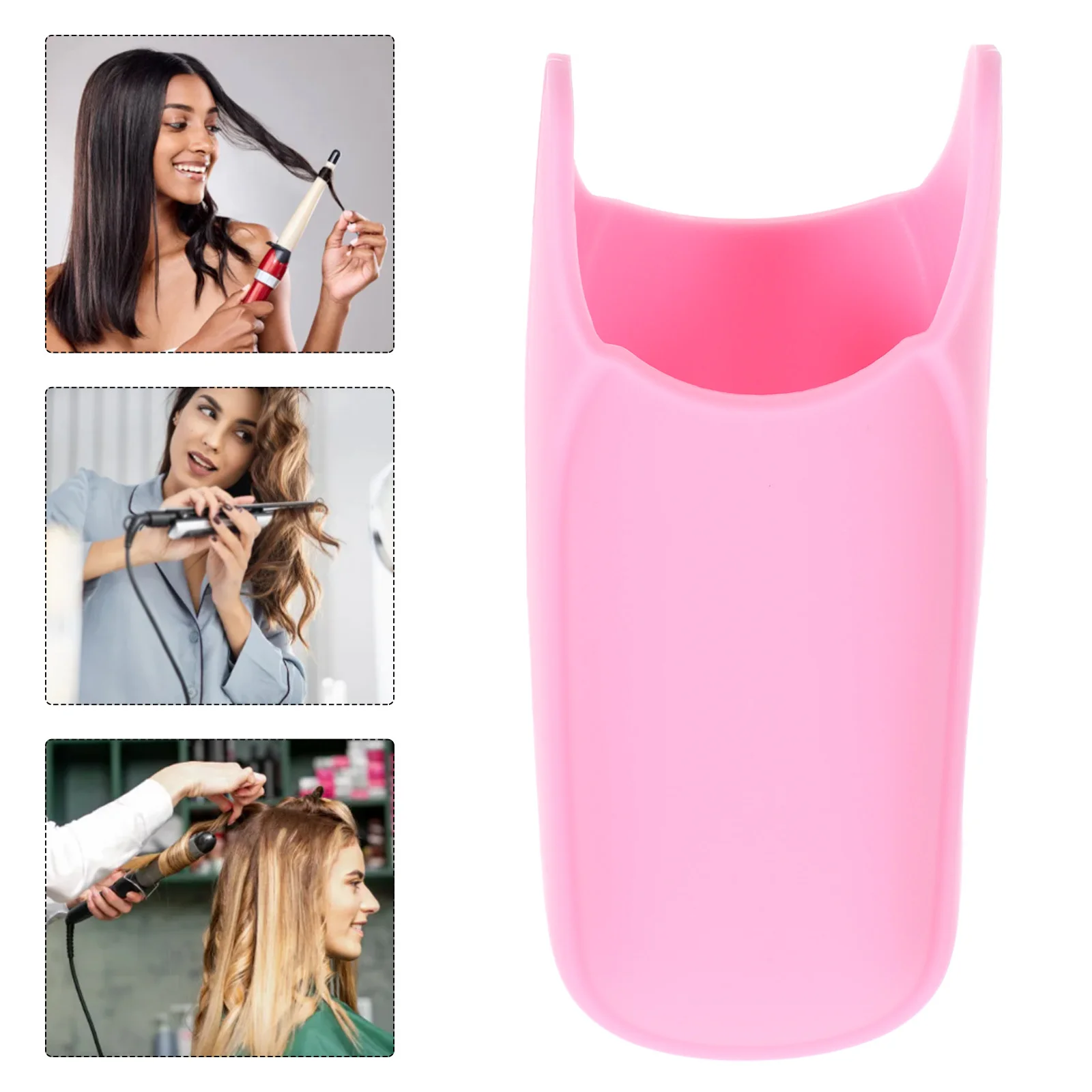 

Silicone Heat Resistant Cover for Curling Iron and Straightener Heat Insulation Protection Hand Non-Slip Washable