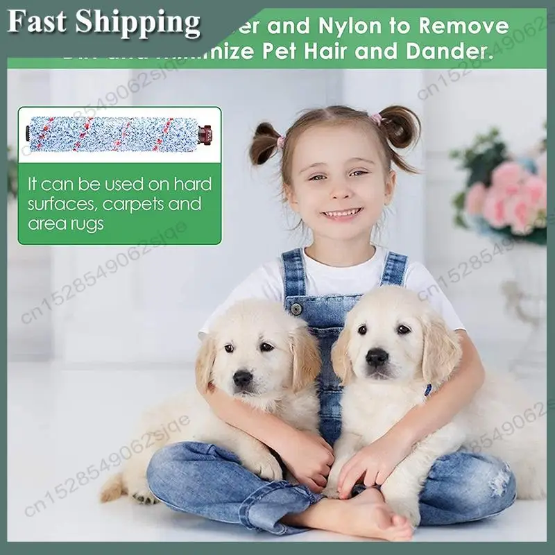 

-ABKM Replacements Compatible For Bissell Crosswave, 3 Multi-Surface Brush Roll 1868 + 3 Vacuum Filter 1866 Vacuum Filter