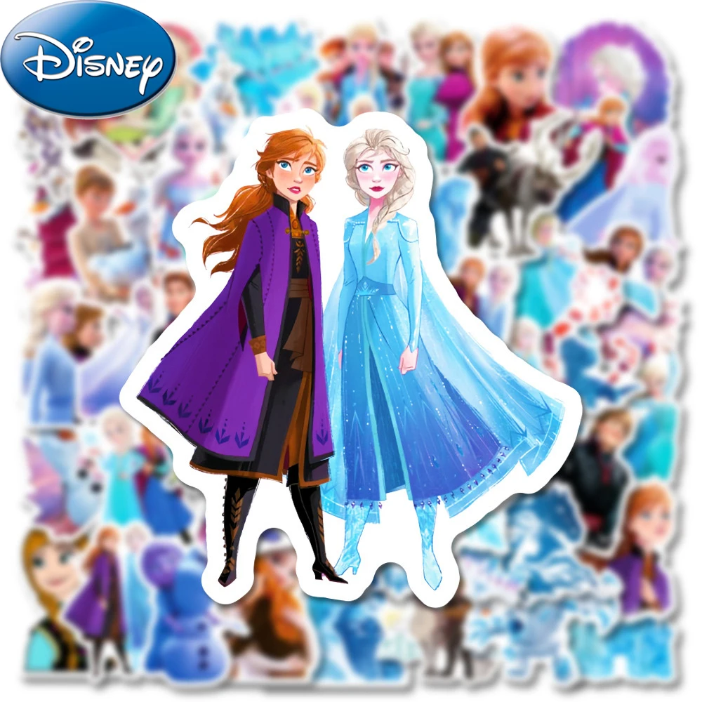 10/30/50szt Disney Frozen Cartoon Naklejki Śliczne Anime Księżniczka Elsa Anna Dziewczyny Naklejki Zabawka Telefon Pamiętnik Walizka Naklejki Graffiti