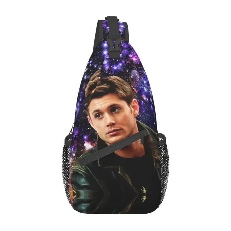 Dean Winchester Sling Chest Bag Custom Supernatural TV Show Crossbody Shoulder Backpack for Men Cycling Camping Chest Bag