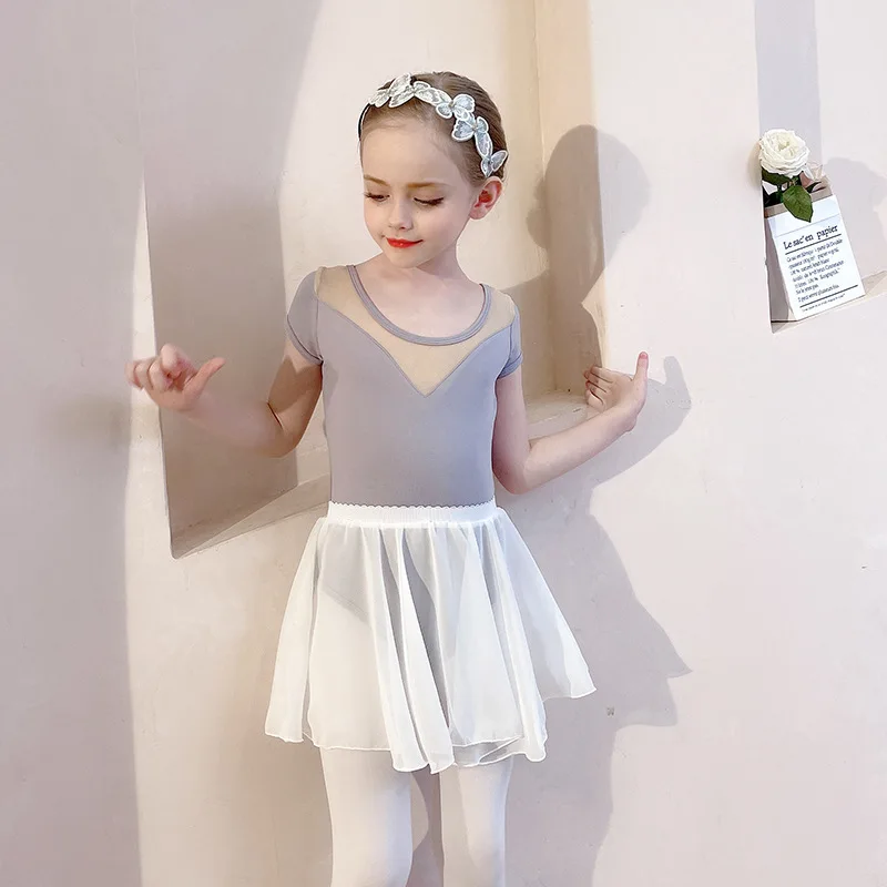 Professional Ballet Skirts Girls Dance Skirt White Black Chiffon Skirts Women Elastic Waist Short Skirt for Practice Dancing