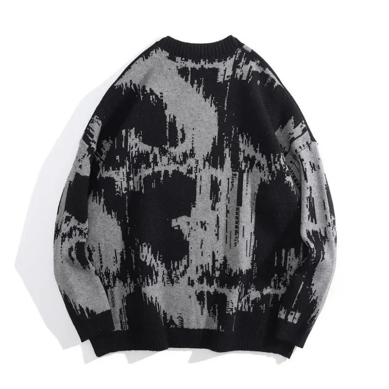 

Hip Hop Sweaters Women's Y2K Vintage Knitted Punk Gothic Streetwear Men's Harajuku Fashion Pullover Korean Style Couple Clothing