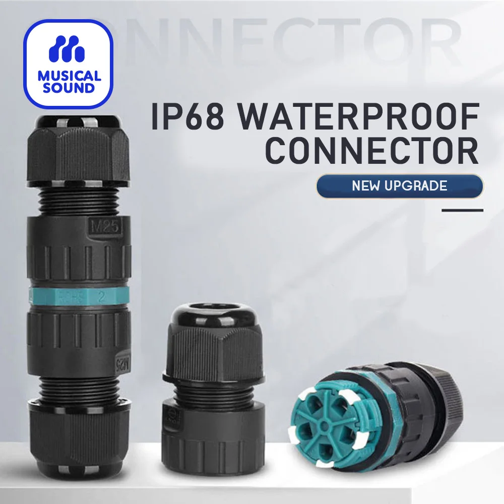 IP68 Waterproof Electrical Cable Connector Wire Connector Waterproof IP68 External Electrical Electrical Cable Connector