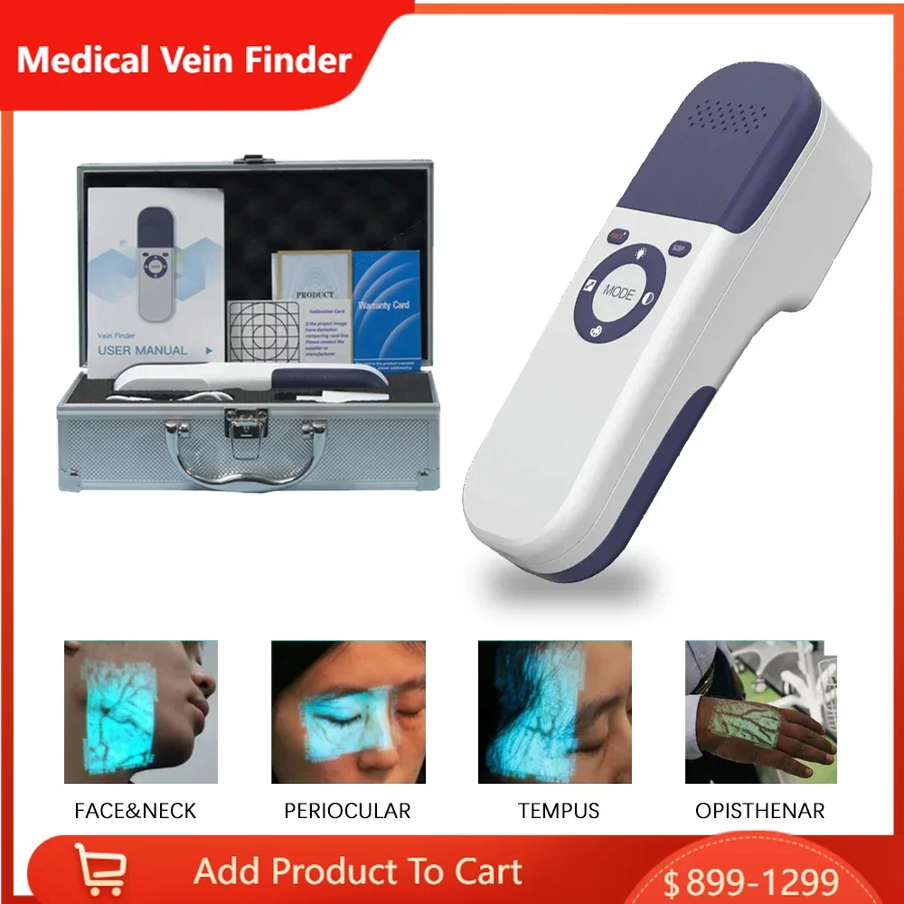 

Handheld Medical Nursing Vein Finder Portable Blood Vessel Searching Machine Clinic Visible Infrared Vein Finder Viewer Detector