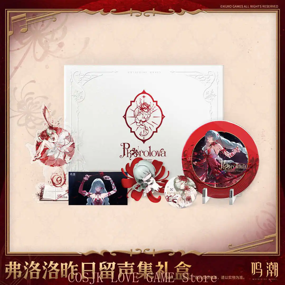 

Kurogame Wuthering Waves Original Phrolova Model Ornament Badge Record Cosplay Anime Acrylic Plaque ACGN Halloween Gift Box
