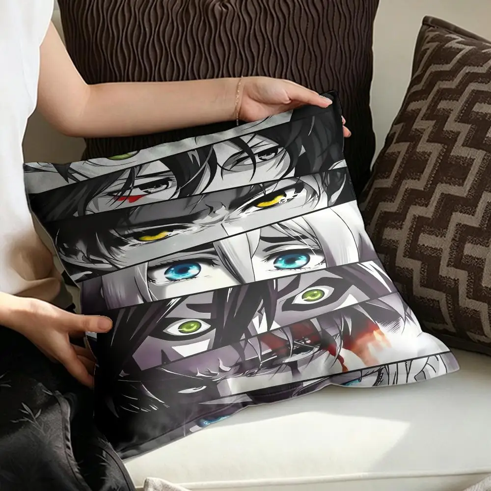 A-Attack on Titan Kissenbezug, bequeme Kissenbezüge, Kissenhüllen, Sofakissen, warme und einzigartige Wohndekoration, Kissenbezüge