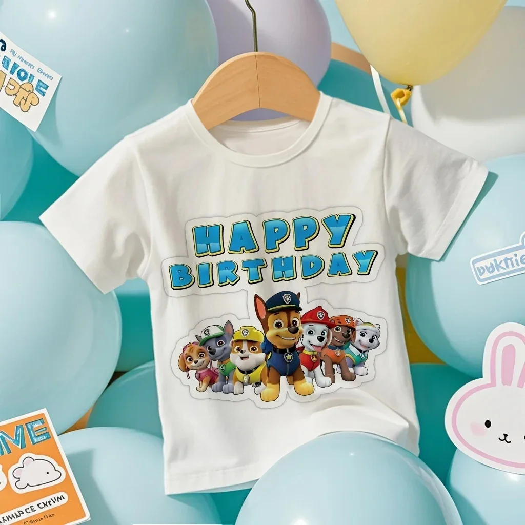 PAW Patrol toy dog Kids Clothing Tops Boy T-shirt 3D Print pat patrouille T Shirts Anime Short Sleeve Baby Child Birthday Gift