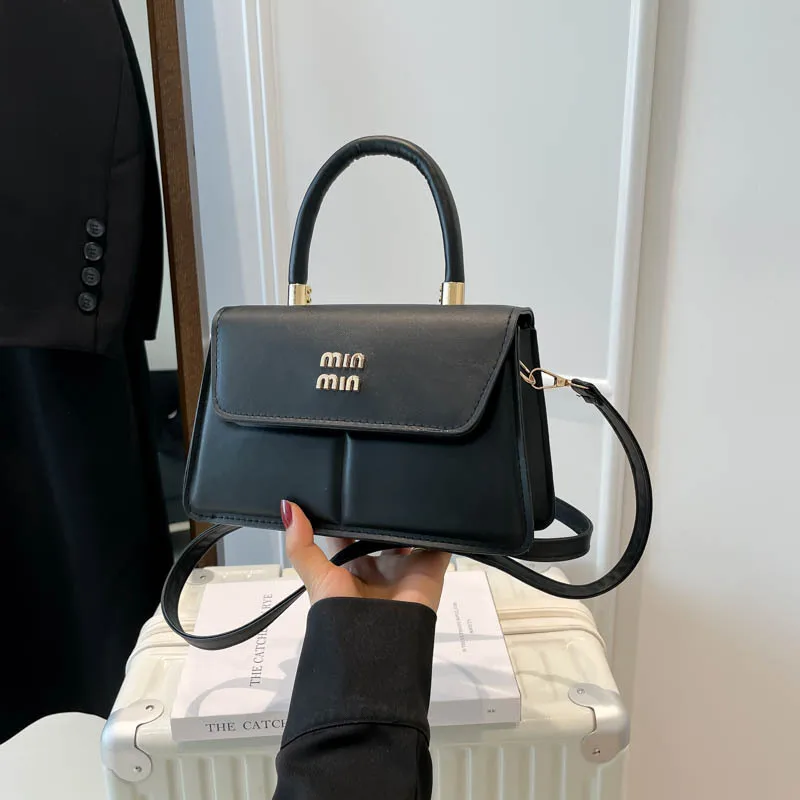 

2025 Textured Square Bag, Niche Top Handle Purse for Women, Solid Color Crossbody Tote, Fashion Day-to-Night Bag, Minimalist